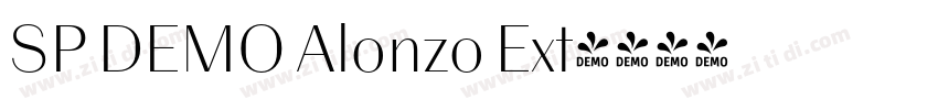 SP DEMO Alonzo Ext字体转换 SP DEMO Alonzo Ext字体转换